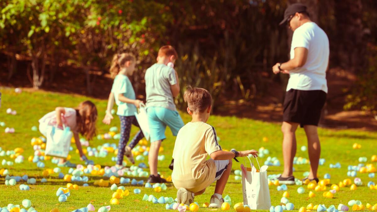 Easter egg playground prizes won