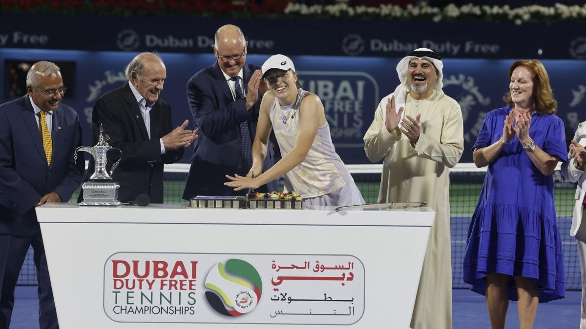 Women's Tennis Association celebrates 50th anniversary at Dubai  championship