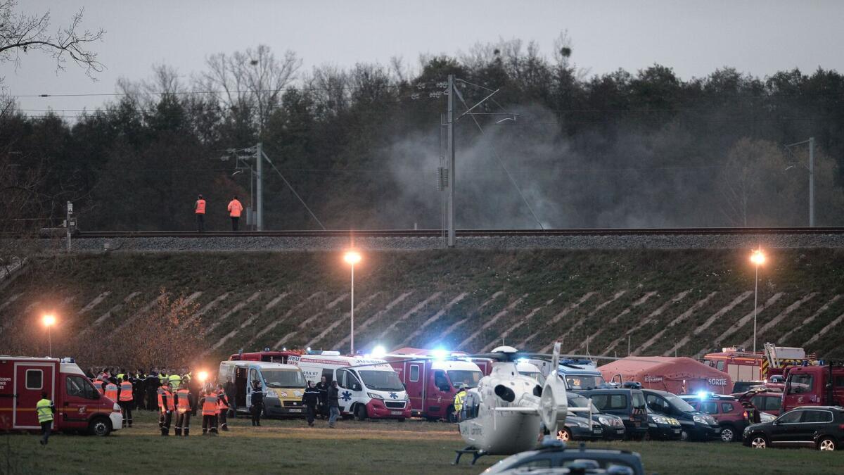 High Speed Train Derails In France Killing Seven News Khaleej Times