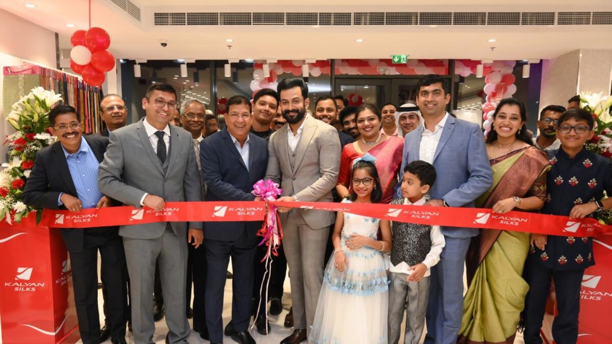 Kalyan Silks showroom inaugurated by Prithviraj Sukumaran in