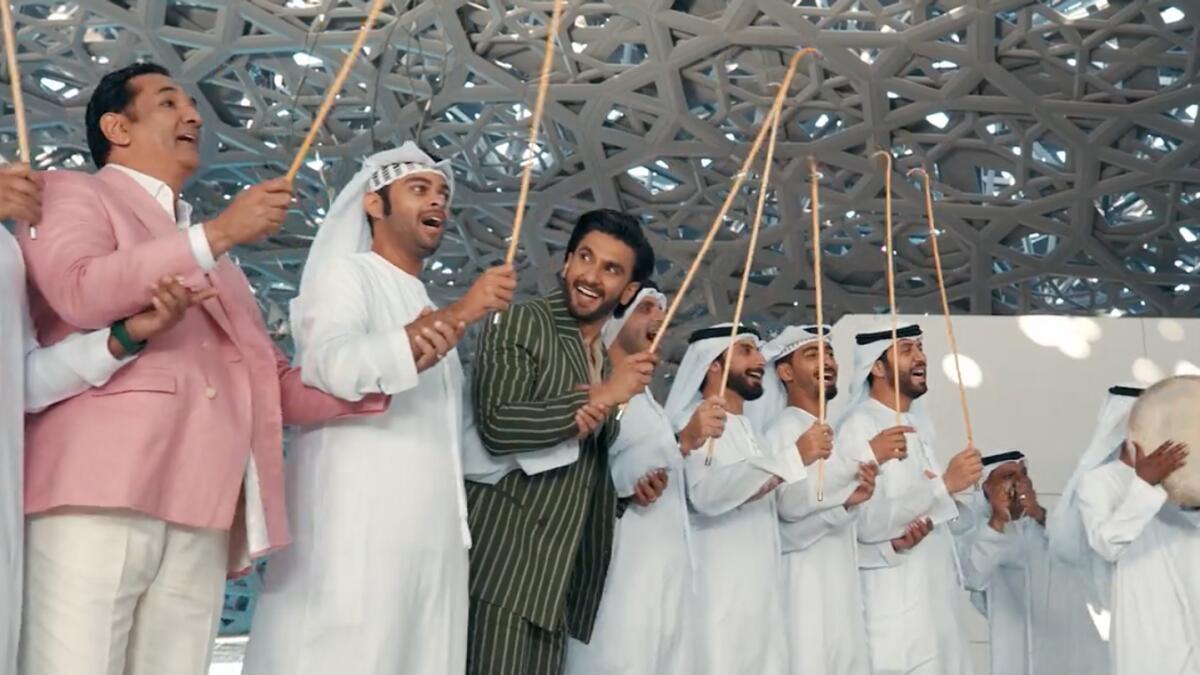 UAE: Ranveer Singh storms Abu Dhabi's Yas Island, sweeps fans off their feet