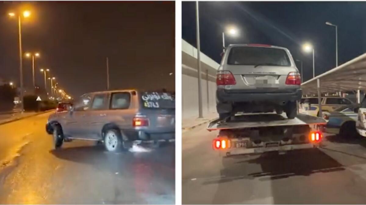 Watch: Driver drifts and spins across road in Kuwait, arrested; video of  dangerous stunt goes viral - News