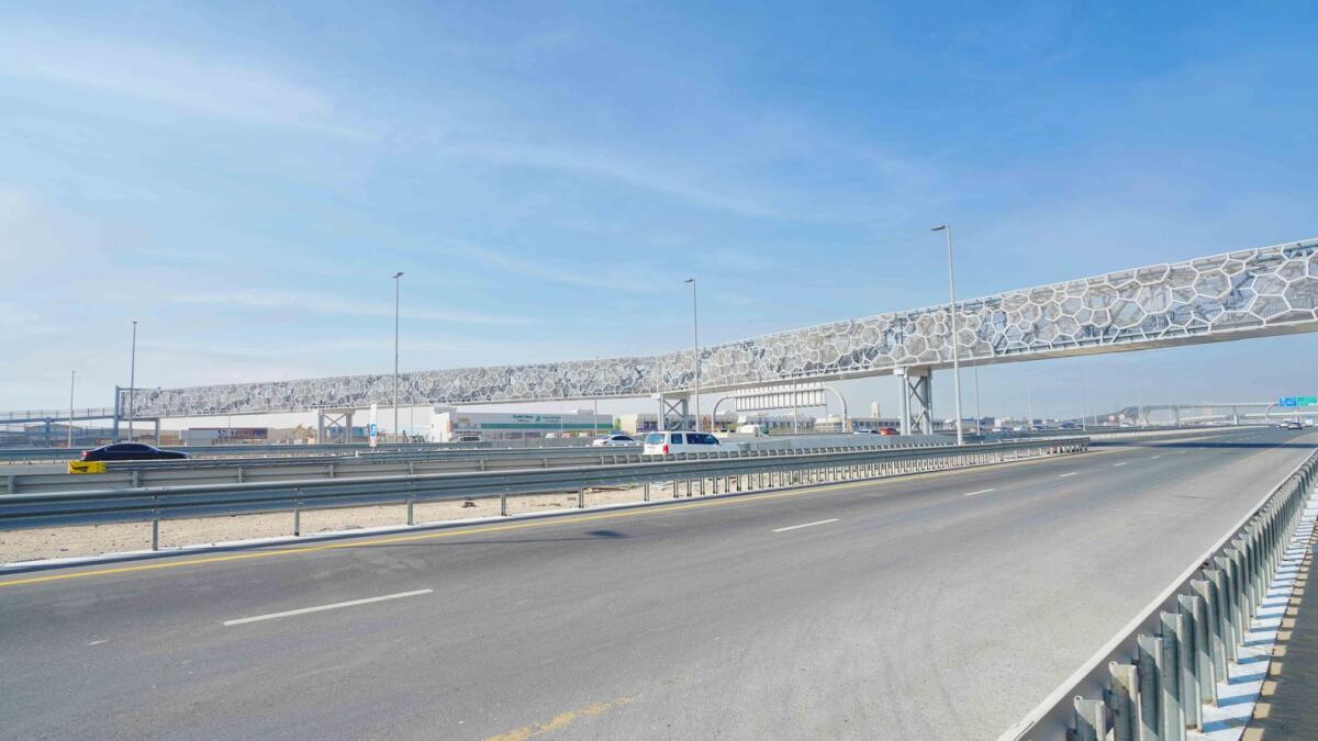 Look: Dubai's RTA opens two new footbridges on major road - News