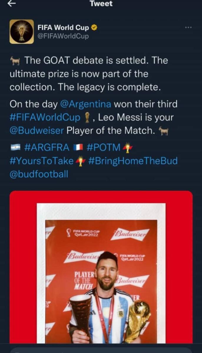 FIFA delete tweet that mocked Cristiano Ronaldo after Lionel