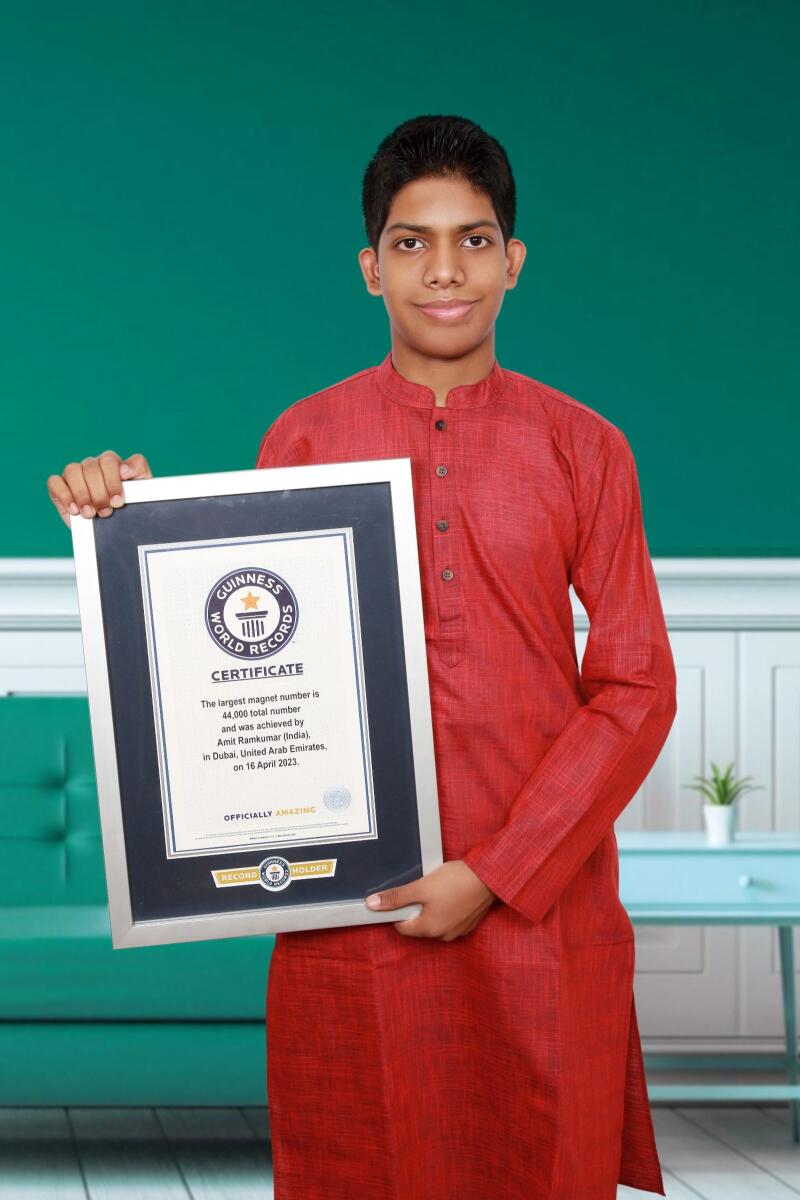 Kuwait Born Indian boy breaks Guinness World Record for bottle fl