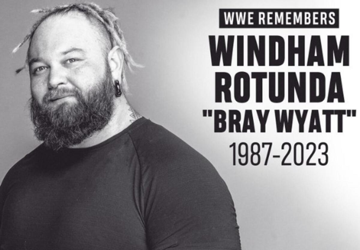 Former WWE Champion Windham Rotunda, also known as Bray Wyatt