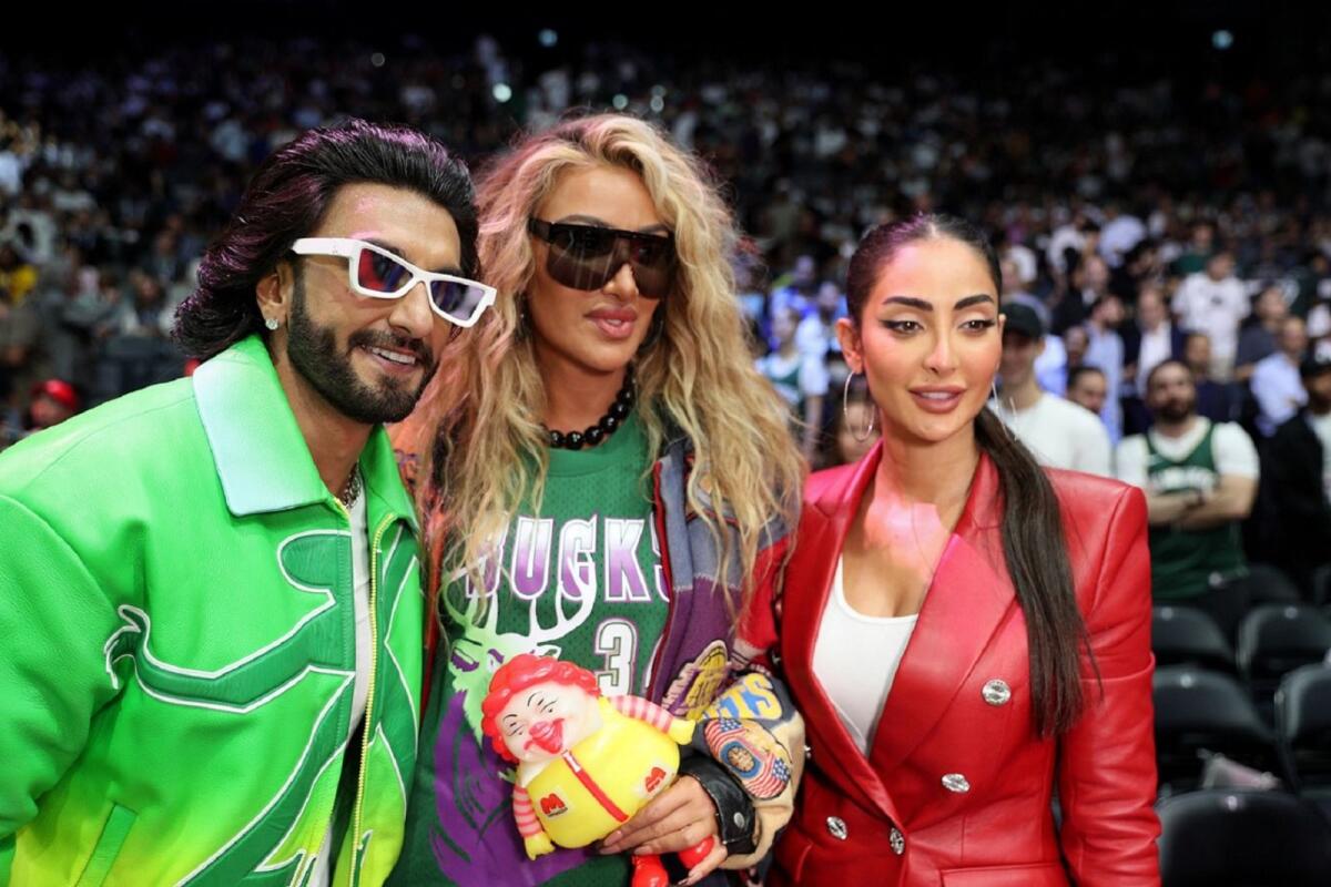 Ranveer Singh, Shaquille O'Neal, and Steve Harvey spotted at the NBA Abu  Dhabi games; see pictures - Entertainment