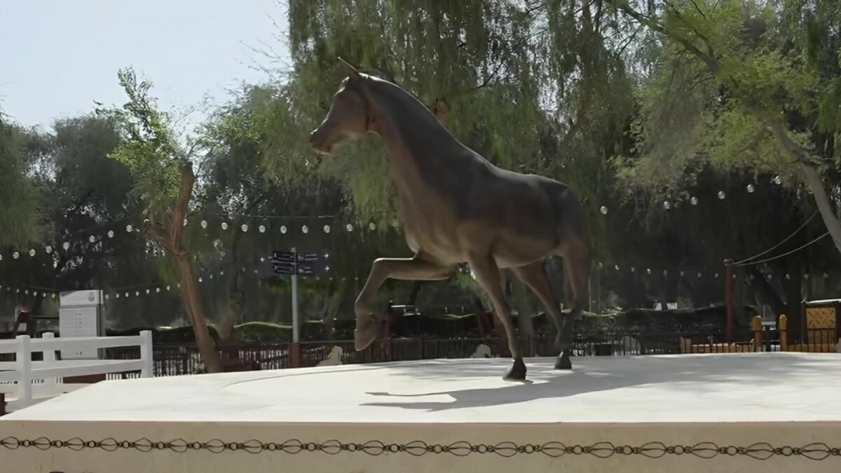 UAE: New park with statue of Sheikh Zayed's horse opens in Abu Dhabi ...
