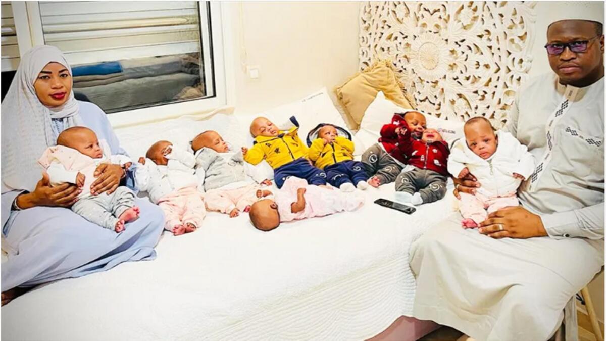World's only nonuplets celebrate their first birthday in Morocco - News |  Khaleej Times