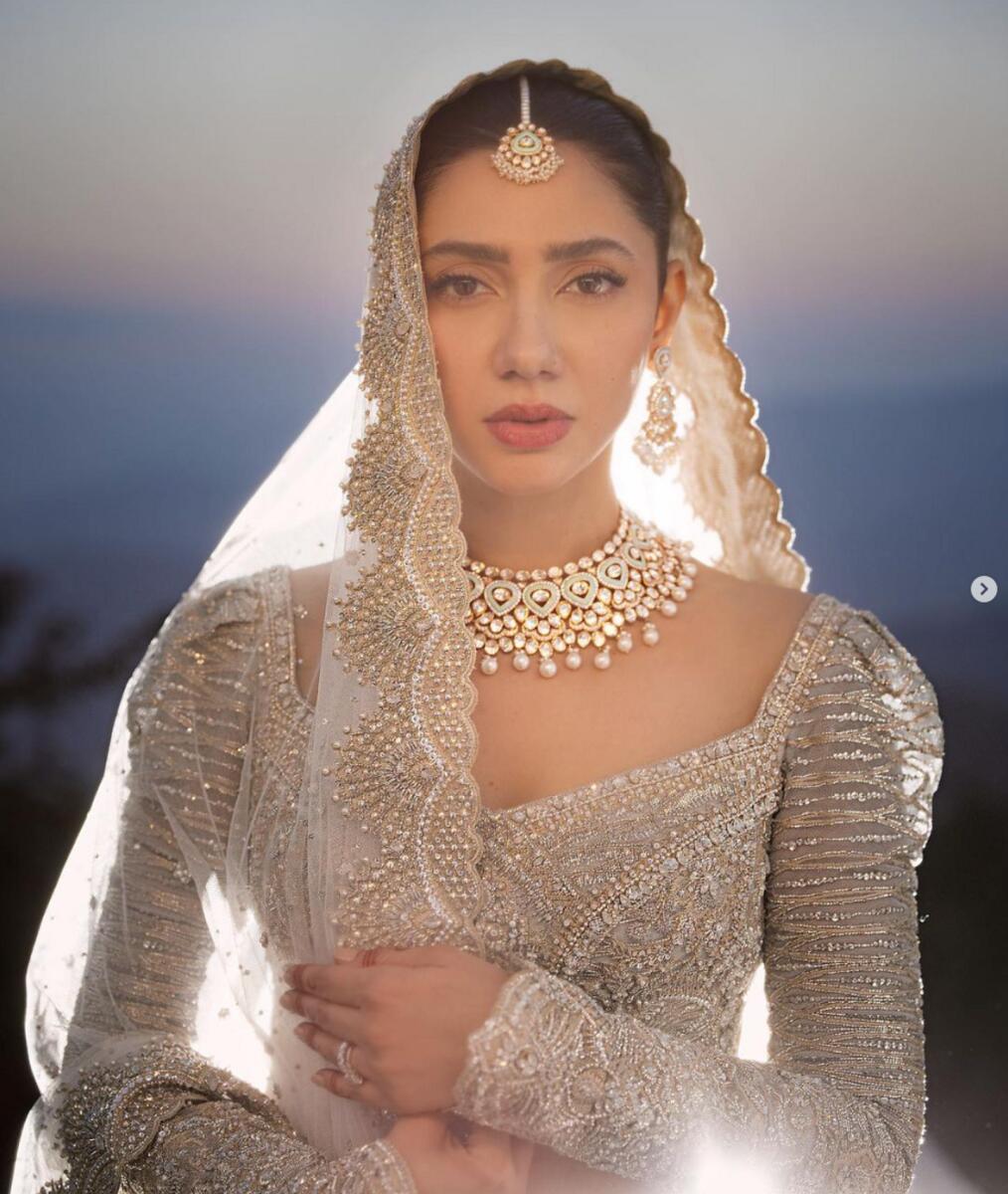 Look: Pakistani actress Mahira Khan wears a Faraz Manan design for her wedding day - News | Khaleej Times