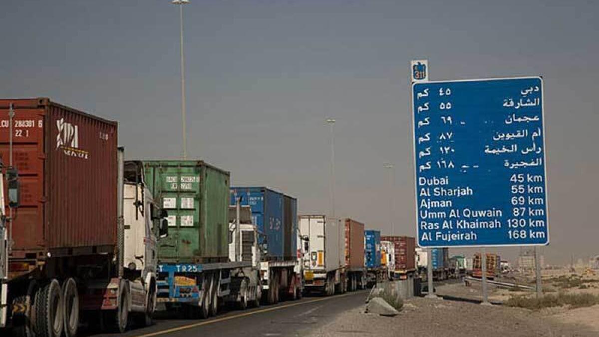 Trucks to be banned on Abu Dhabi roads during peak hours - News | Khaleej  Times