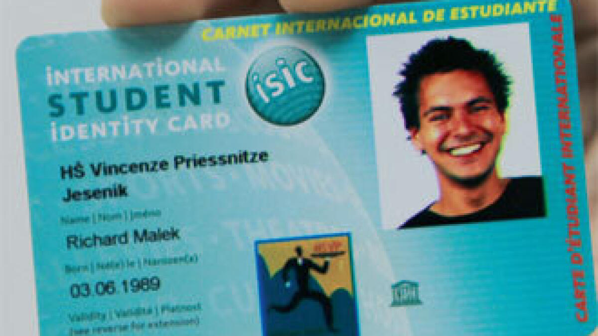 International ID cards for UAE students soon - News  Khaleej Times Within Isic Card Template