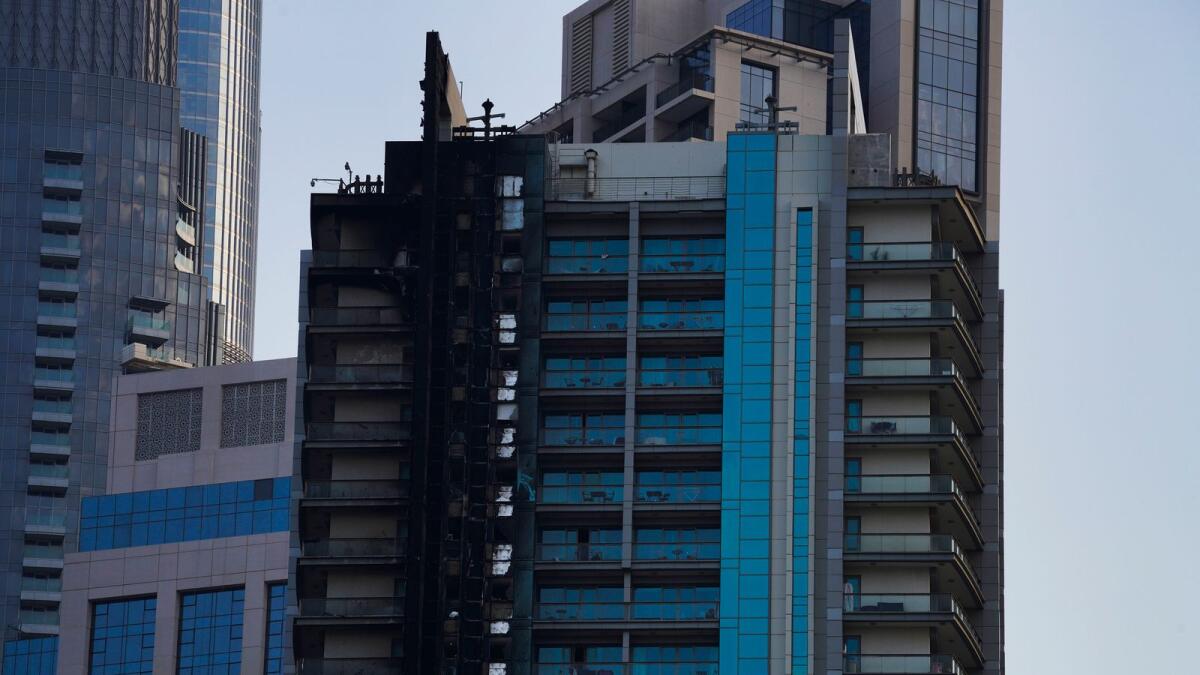 Photos: Fire breaks out in 35-storey Downtown Dubai building