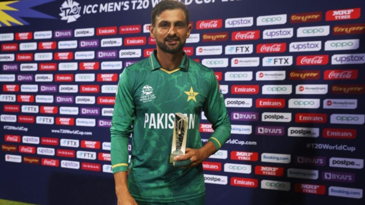 Shoaib Malik won the man-of-the-match award for his 18-ball 54 against Scotland. (Pakistan Cricket Twitter)