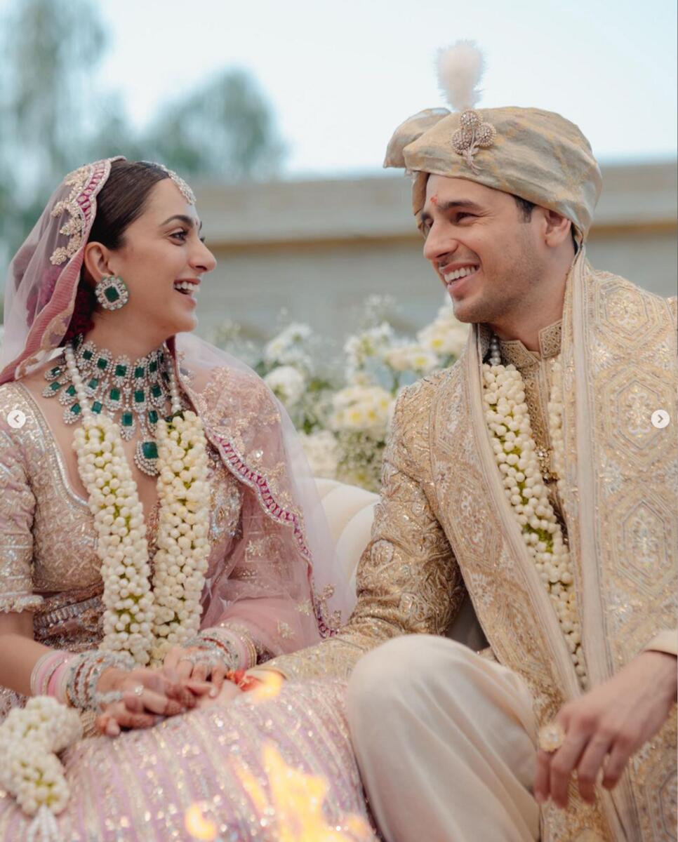 First look: Bollywood couple Sidharth Malhotra, Kiara Advani drop official  wedding photos - News | Khaleej Times