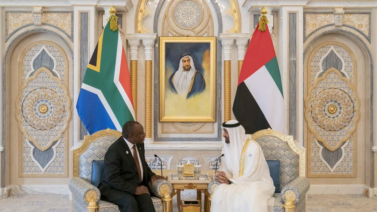 uae president visit south africa