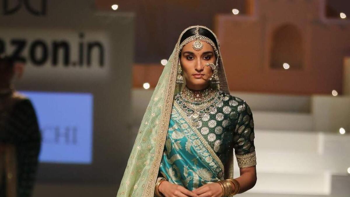 Designs by Sabyasachi and Arjun Saluja were part of the AIFW Grand Finale