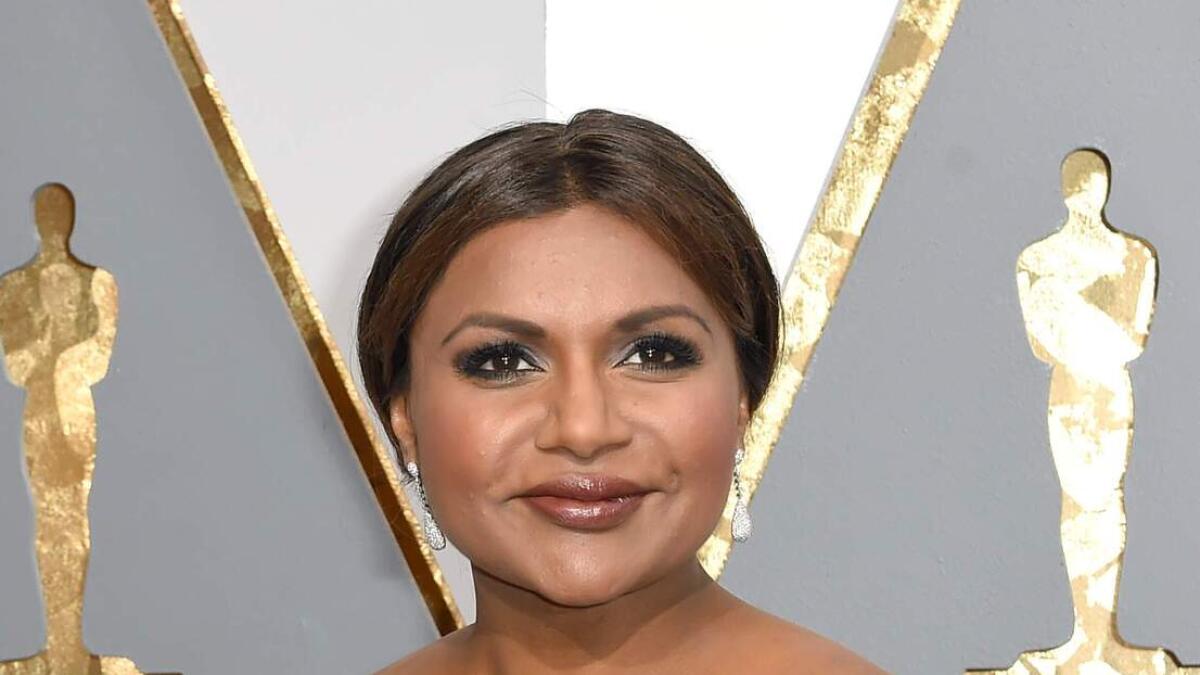 Comedian Mindy Kaling at the Oscars.