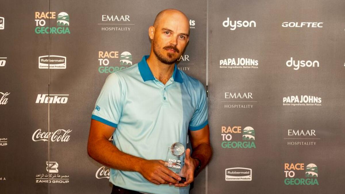 Johan van Jaarsveldt, Division 1 winner of the Race to Georgia first's Qualifying Round at Dirab Golf Club, KS. - Sipplied photoG