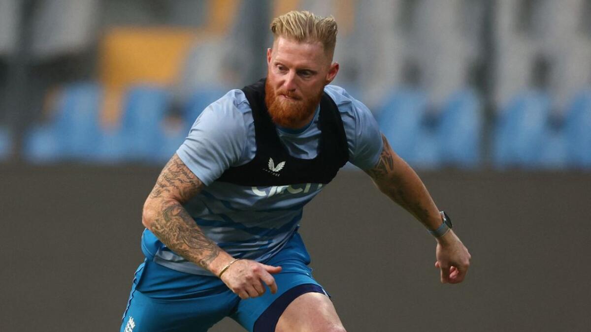 England's Ben Stokes during practice. - Reuters