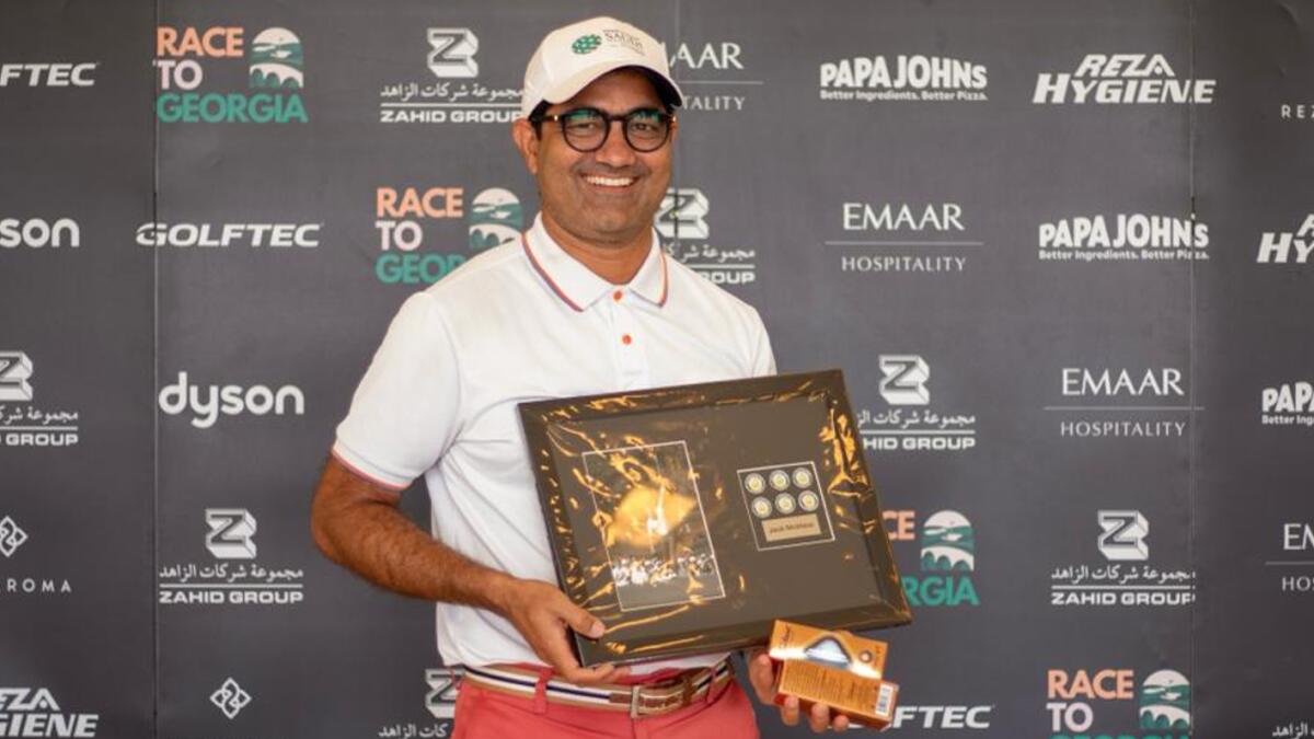 Muhammed Imran, winner of Division A of the recent Race to Georgia Qualifier at Nofa Golf Resort, Riyadh, Saudi Arabia.- Supplied photo