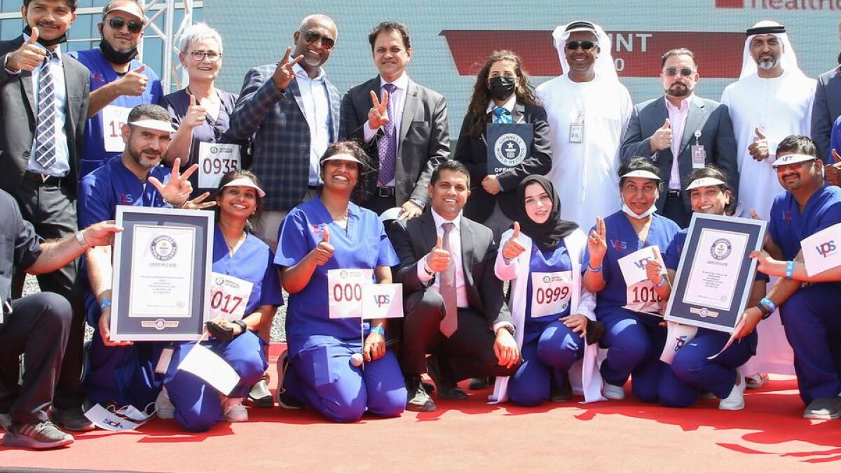 Look: 1,600 UAE nurses set two Guinness World Records in UAE – News