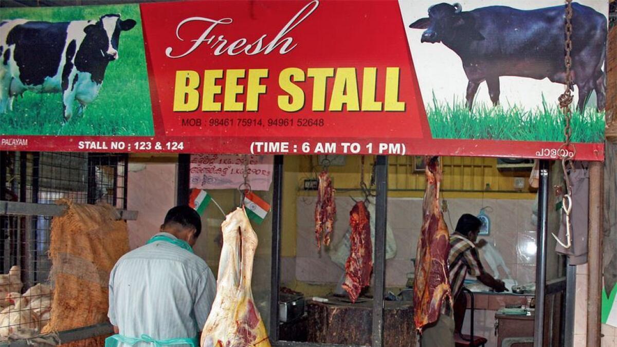 All south Indian states allow the selling and eating of beef like the north eastern states, while all Hindi heartland states have banned cow beef.