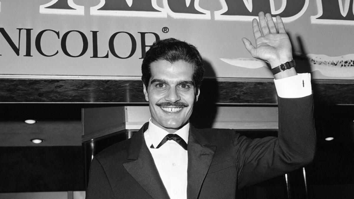 In this1962 file photo, Omar Sharif, who plays the part of Ali in ?Lawrence of Arabia?, arrives for the premier in Hollywood.