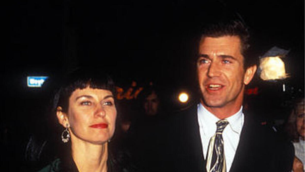 Mel Gibson and Robyn Moore - $425 million - Moore and Gibson were married way before Gibson became a huge actor. However, 31 years later they called it quits leaving Moore with $425 million. (Alamy)