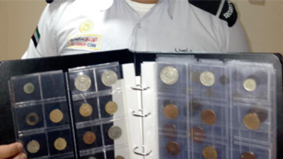 Guarding Dh70k coin collection