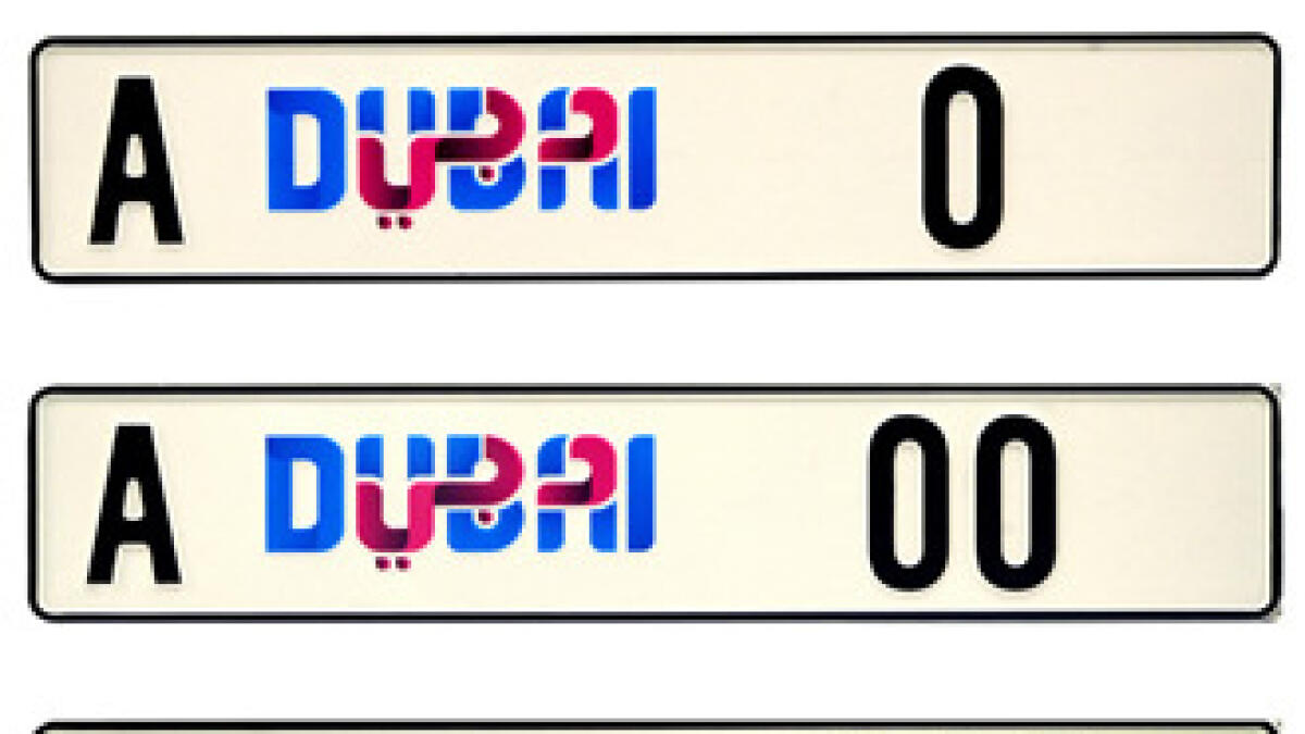 RTA to roll out new number plates starting with zero
