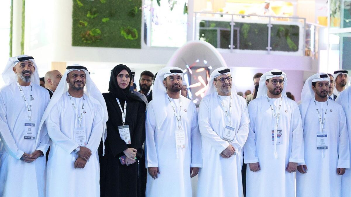 Abu Dhabi Accountability Authority officials at Gitex 2023. — Supplied photo