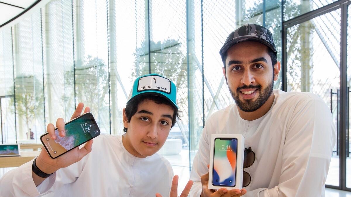 No sleep? No problem; the iPhone X is worth the wait for these customers, who lined up outside The Dubai Mall Apple Store on Friday.