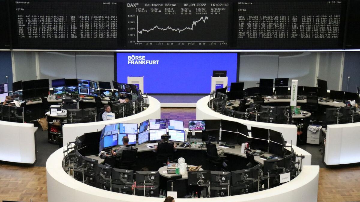 The German share price index DAX graph is pictured at the stock exchange in Frankfurt. — Reuters file