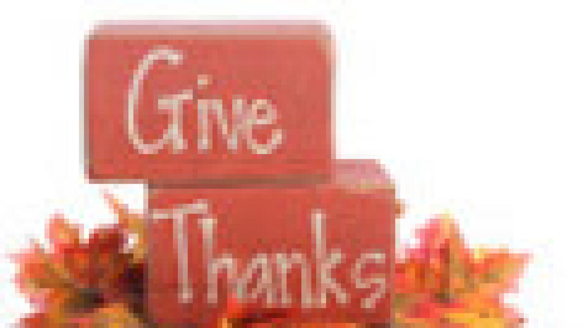 Giving thanks brings health, happiness