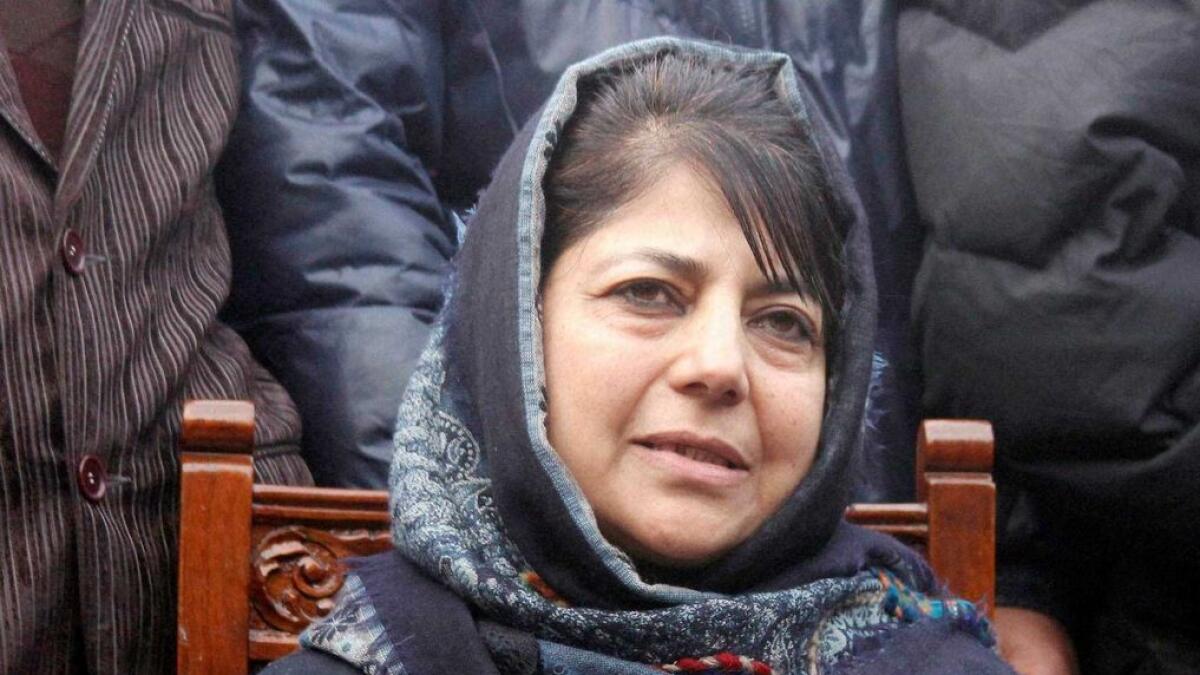 President of Peoples Democratic Party (PDP) Mehbooba Mufti in Srinagar.