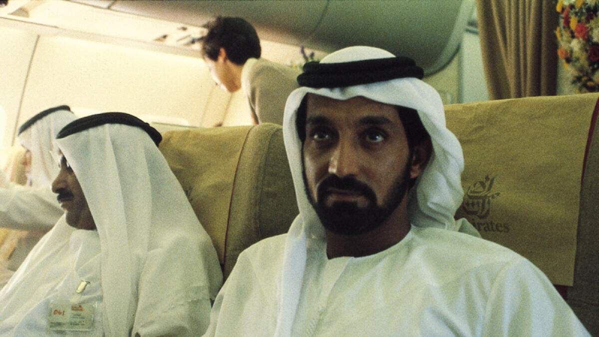 Shaikh Ahmed bin Saeed Al Maktoum, Chairman and Chief Executive Officer of Emirates Airline and Group, was among the passengers of Emirates’ first flight to Karachi on October 25, 1985. The UAE’s first airline celebrates its 31st anniversary today. — Supplied photo
