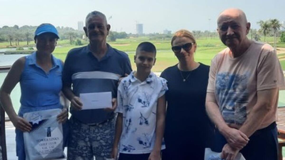 The winners of the recent Tower Links Golf Club tournament.. - Supplied photo