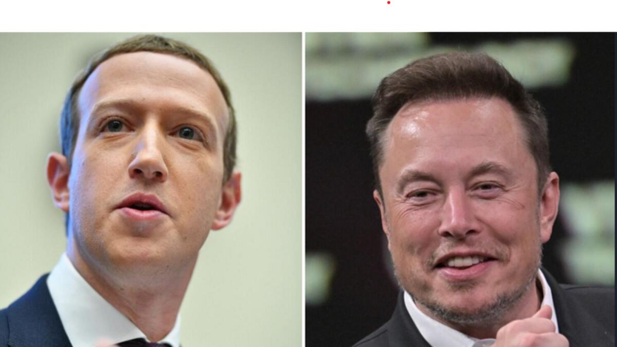 A combination photo of Meta CEO Mark Zuckerberg and Tesla boss Elon Musk. (AFP)