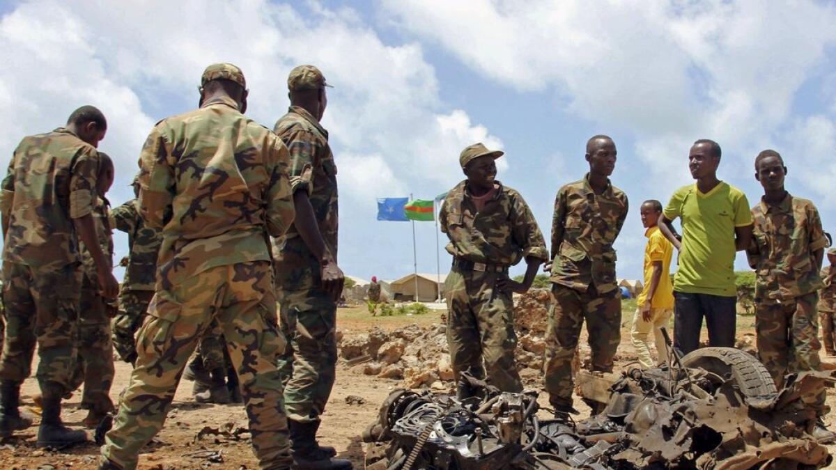 Militants attack African Union base in Somalia, dozens killed
