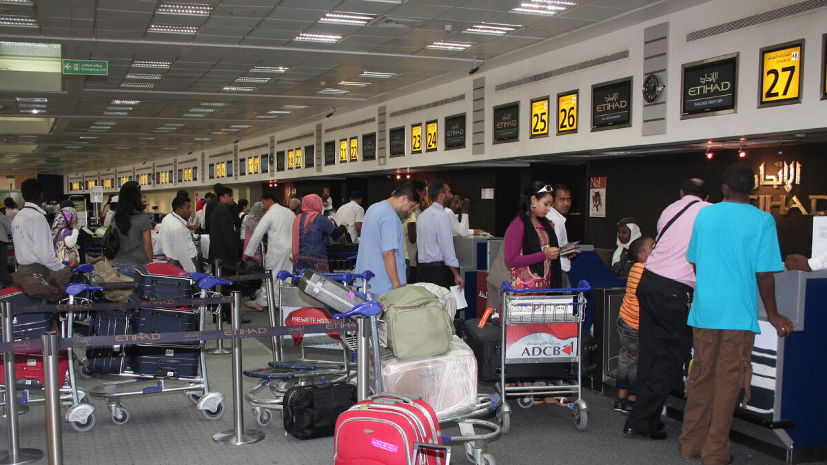 Abu Dhabi airport handled 2.1m passengers in July
