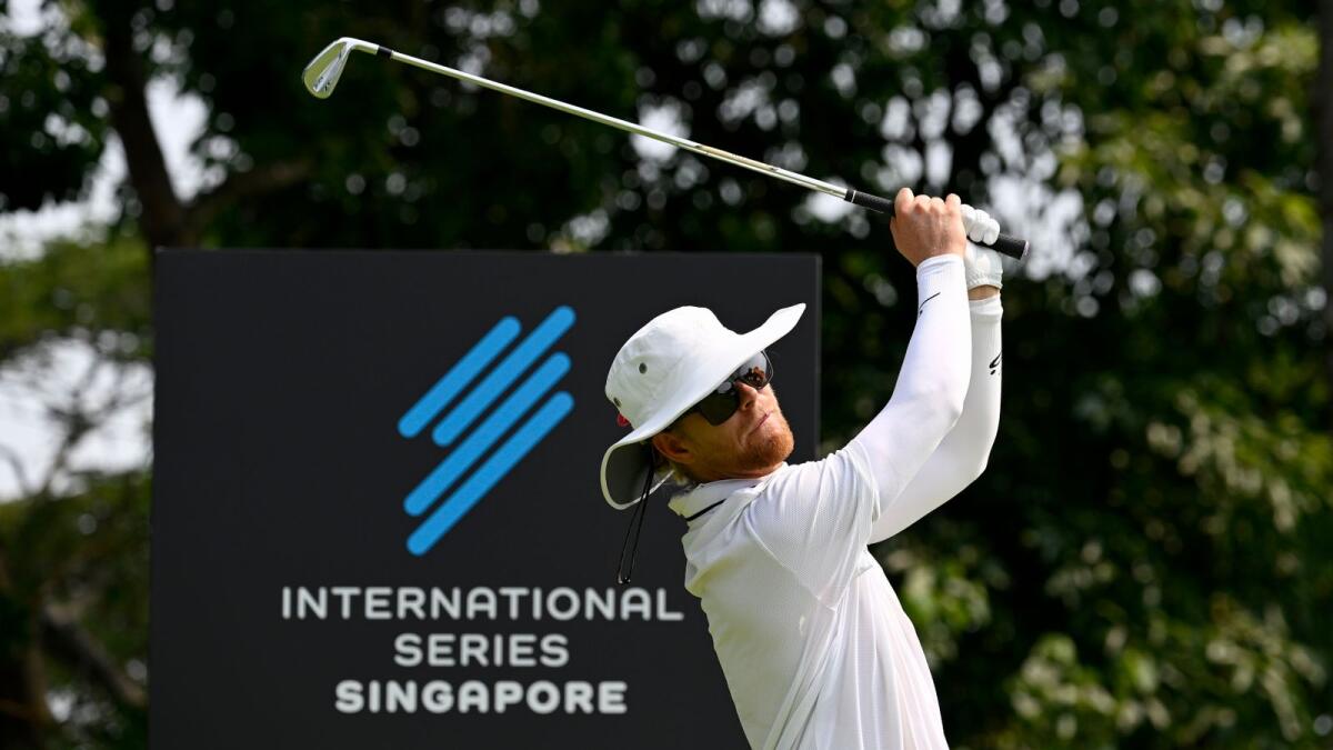 Scott Vincent pictured during Round One of International Series Singapore at Tanah Merah Country Club (Tampines Course) in 2023.- Supplied photo