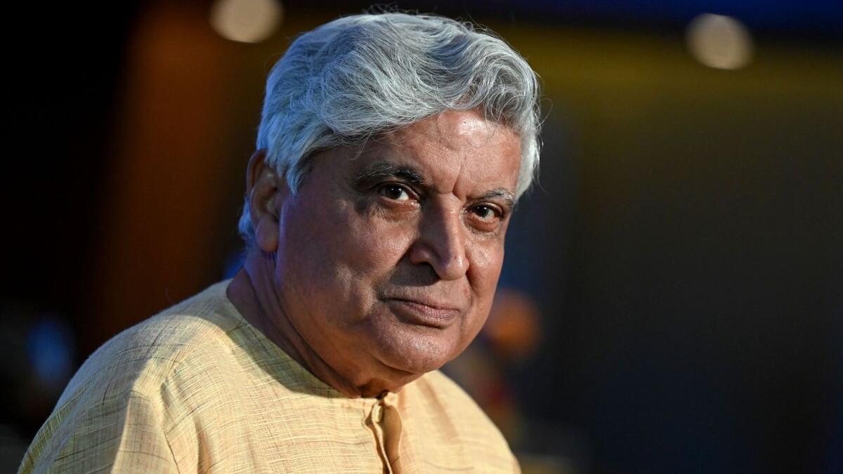Indian screenwriter, lyricist and poet Javed Akhtar (Photo by AFP)
