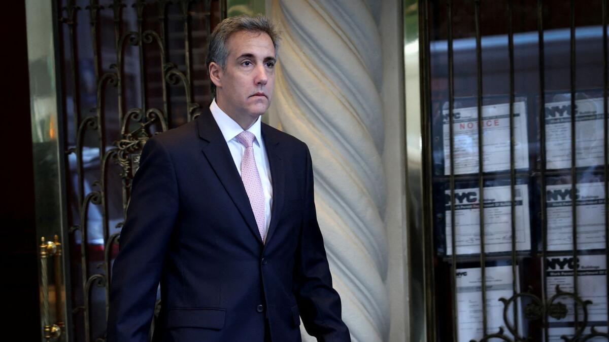 Michael Cohen departs his home in Manhattan to testify in Trump's criminal trial over charges that he falsified business records to conceal money paid to silence porn star Stormy Daniels in 2016. — Photo: Reuters