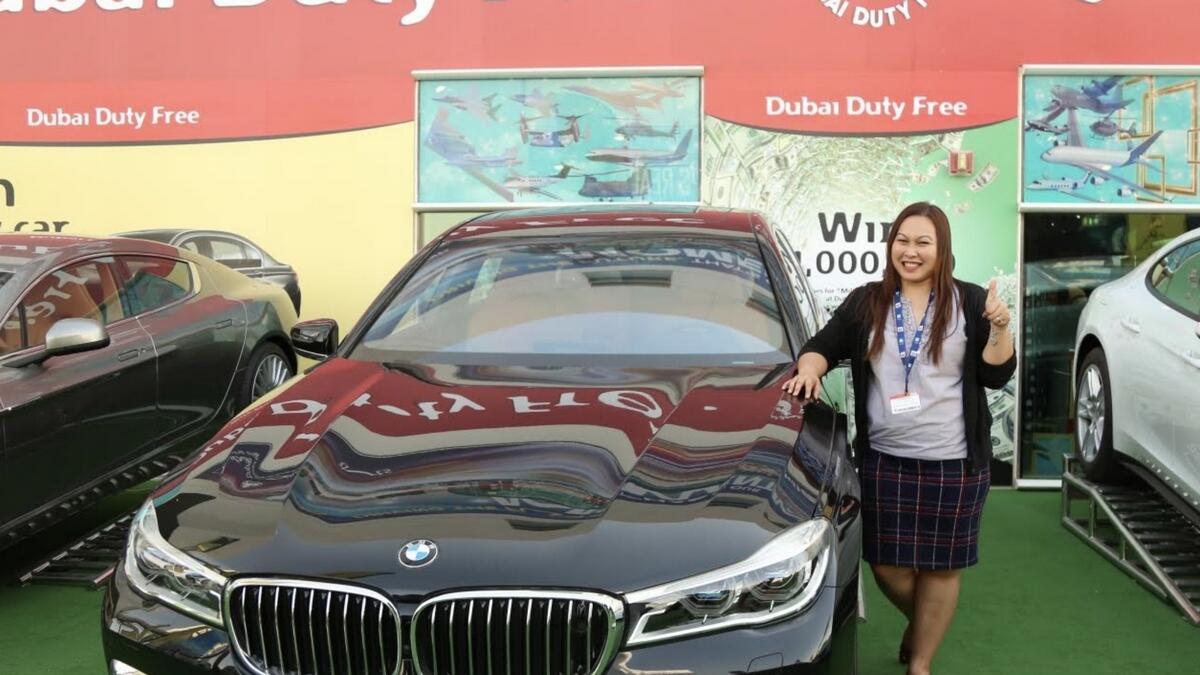 Filipino bride-to-be wins BMW at Dubai Duty Free Airshow draw