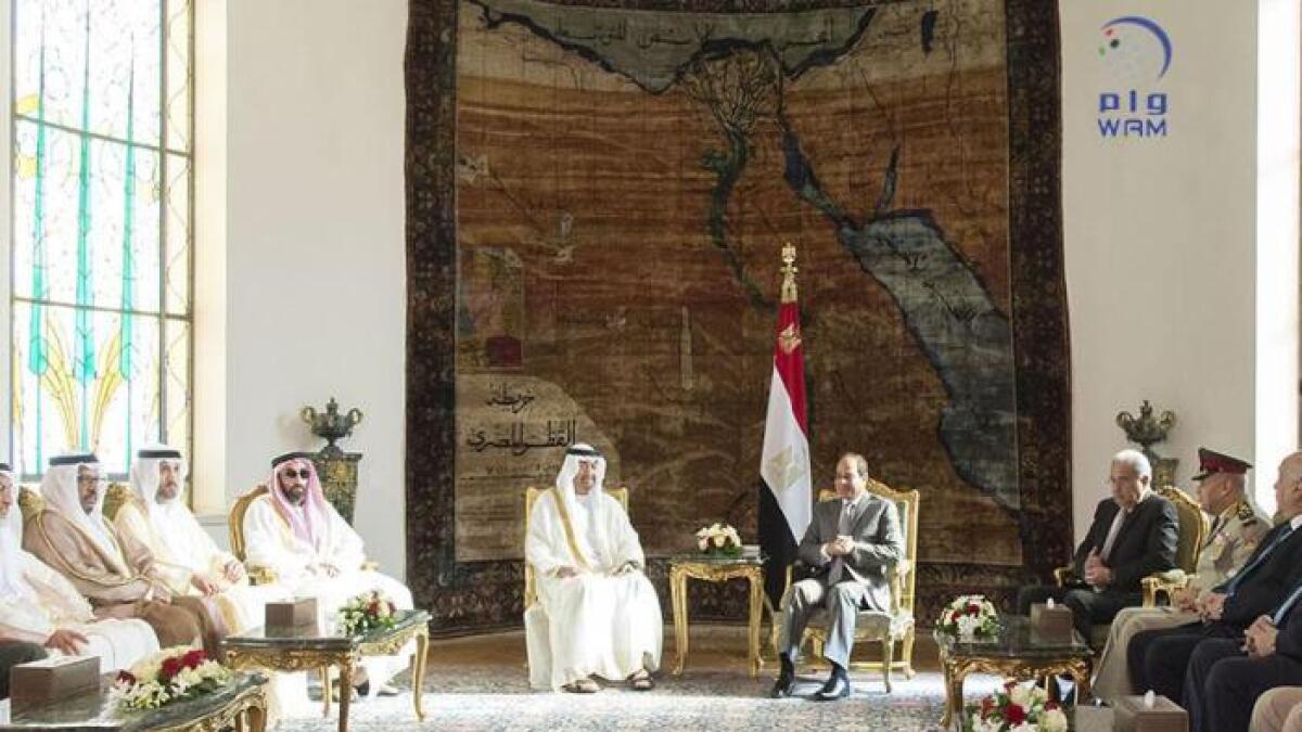 Photos: Mohammed bin Zayed meets Egypt president