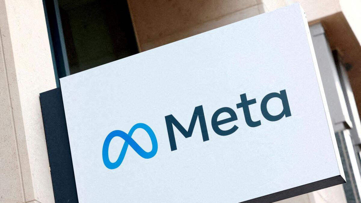 The logo of Meta Platforms' business group is seen in Brussels, Belgium December 6, 2022. -- Reuters file