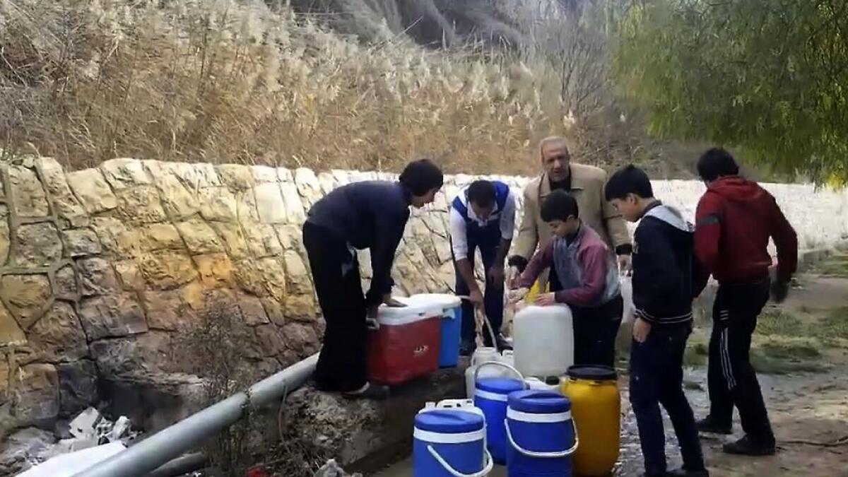In Syrian capital, residents are running out of water
