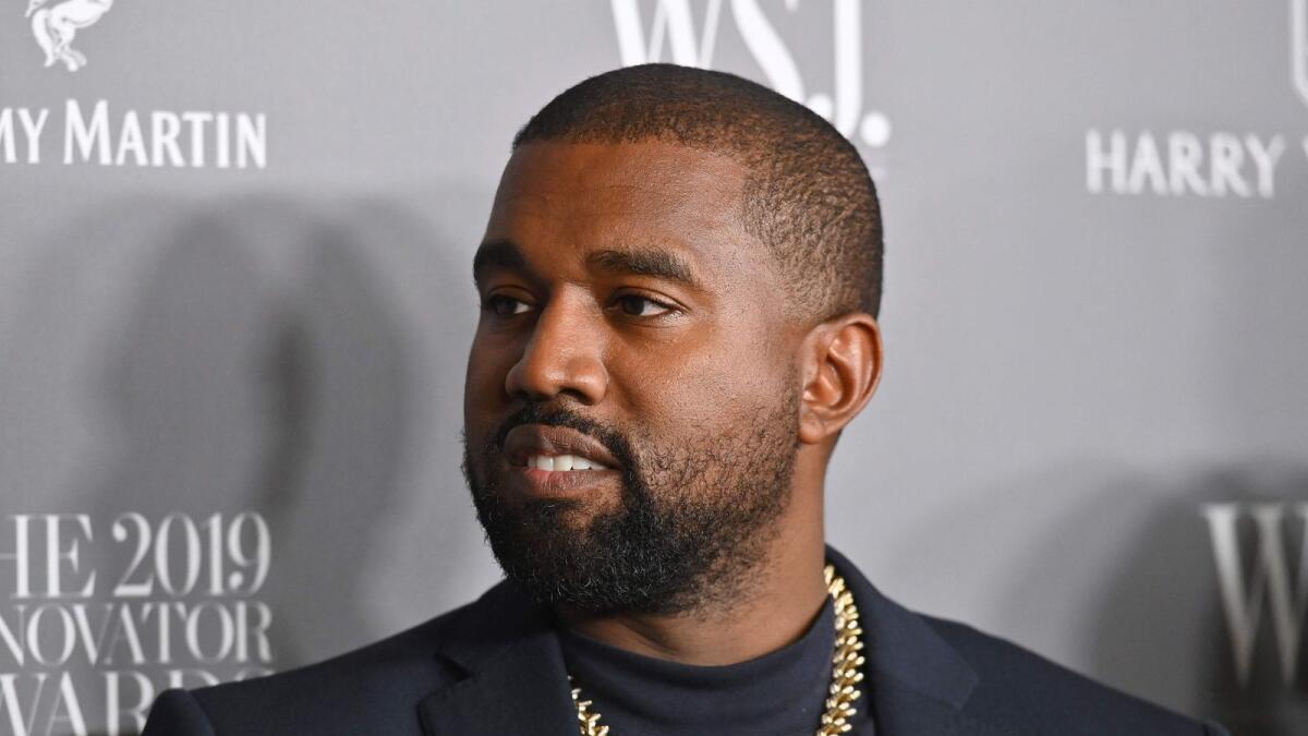 (US rapper Kanye West attends the WSJ Magazine 2019 Innovator Awards at MOMA on November 6, 2019 in New York City.  -- AFP file