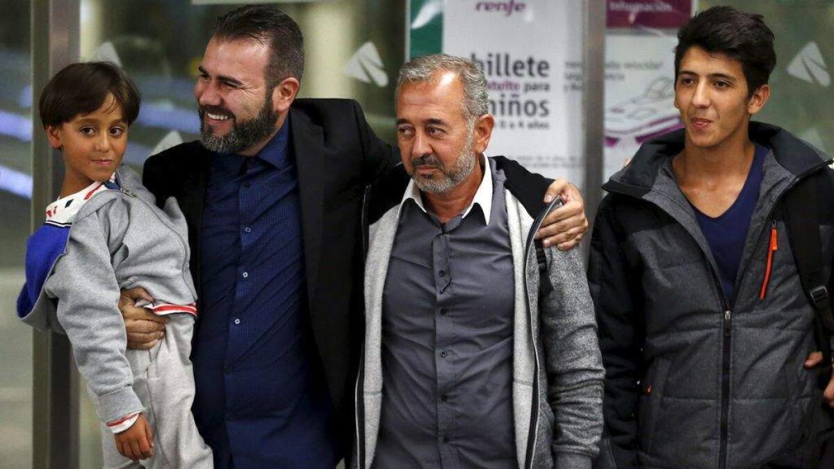 Syrian refugee tripped starts football coach life in Spain